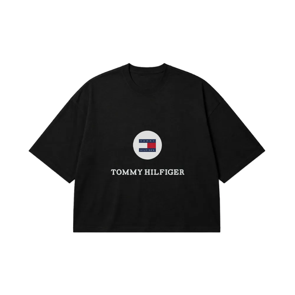تیشرت باکسی تامی هیلفیگر طرح لوگو کلاسیک (Tommy Hilfiger) کد 29645