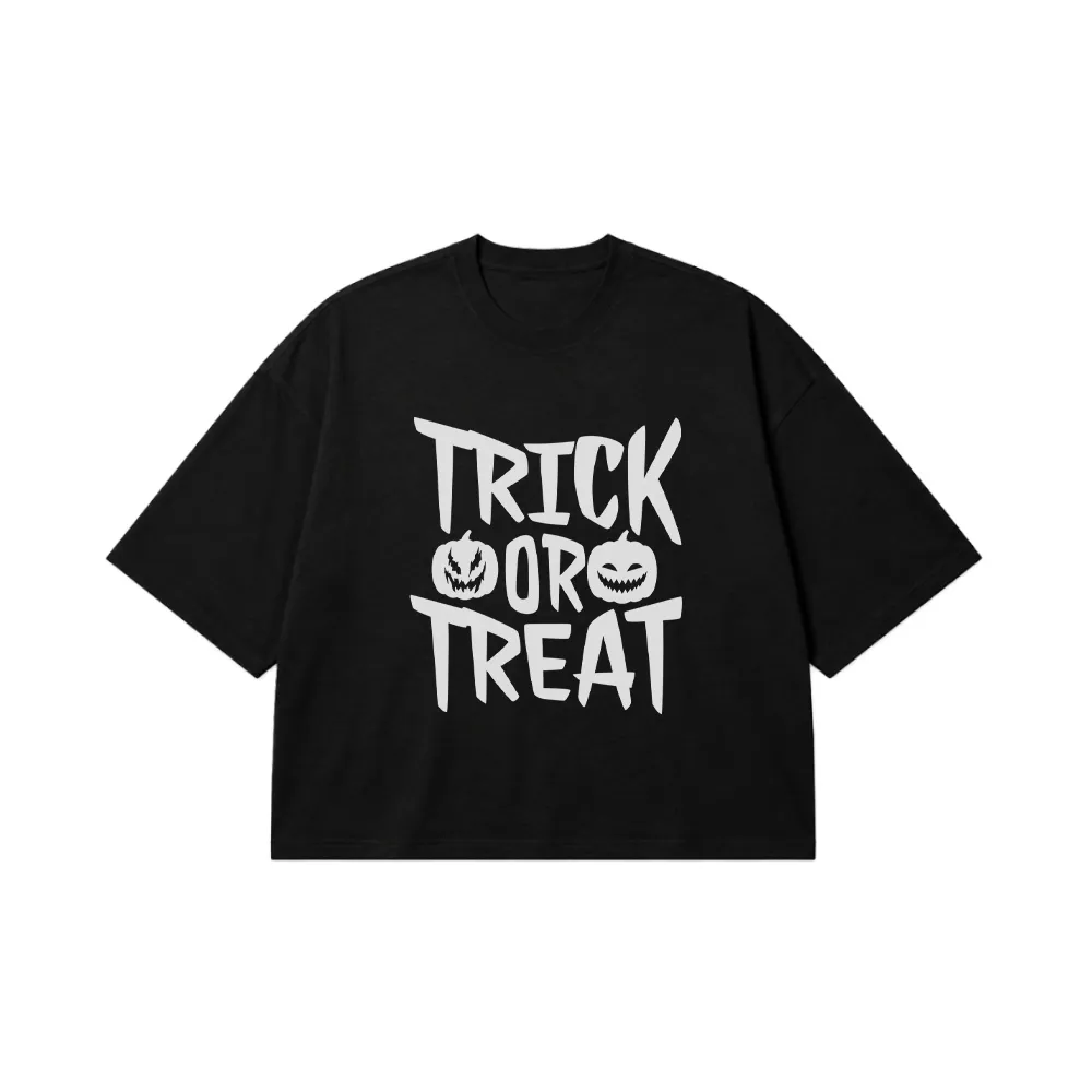 تیشرت باکسی هالووین طرح Trick Or Treat کد 29759