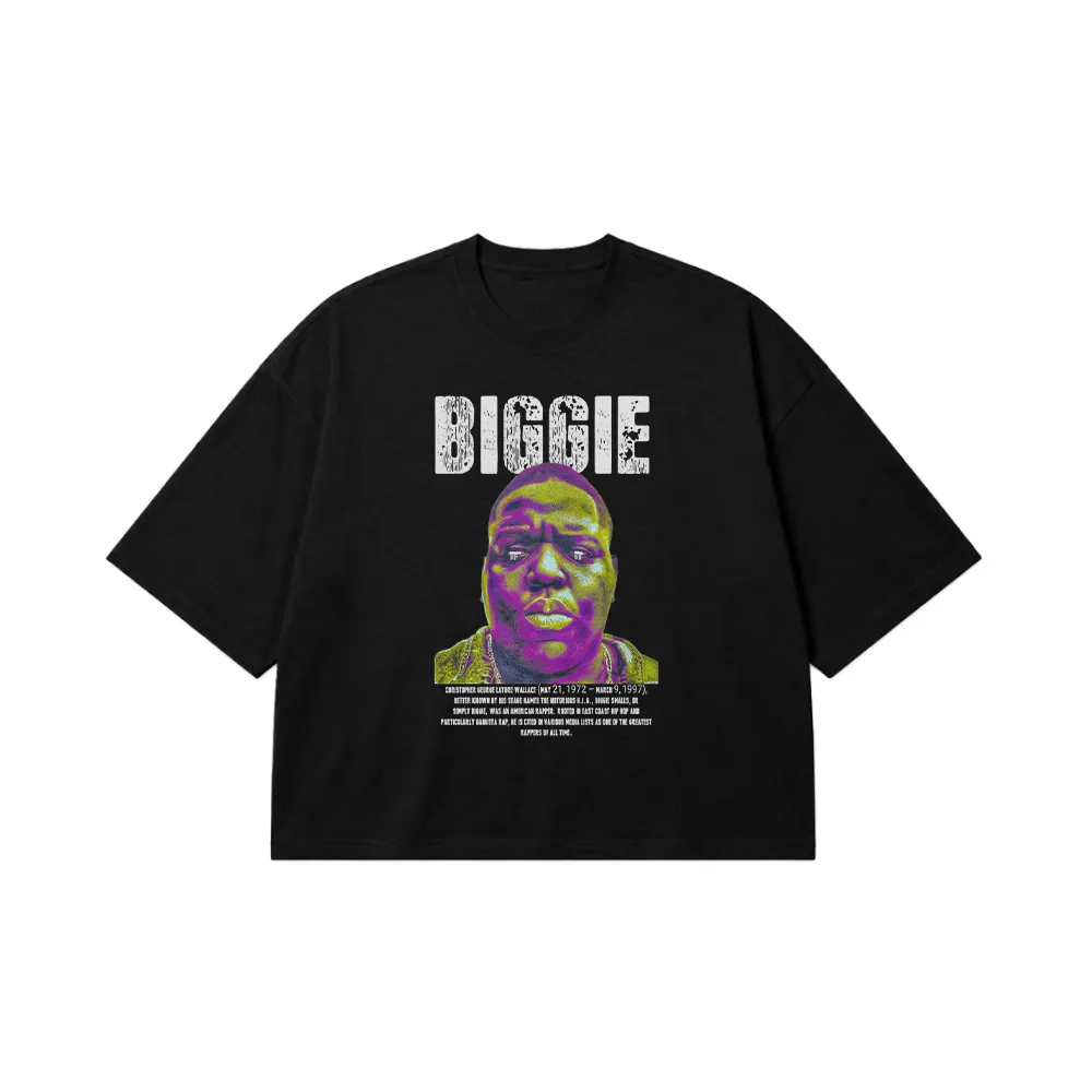 تیشرت باکسی بیگی طرح پرتره (Notorious B.I.G.) کد 29821