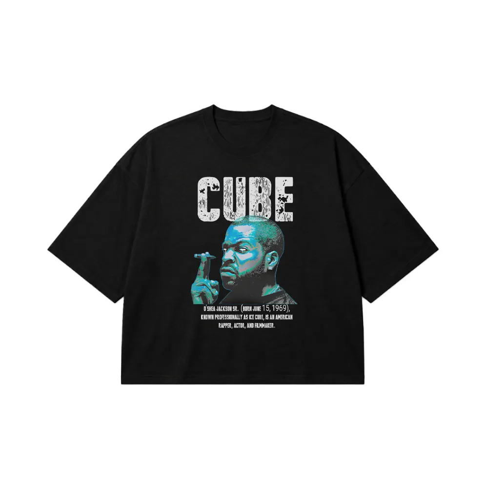 تیشرت باکسی آیس کیوب طرح پرتره (Ice Cube) کد 29823