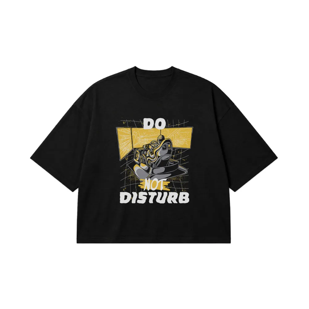 تیشرت باکسی فضانورد طرح Do Not Disturb کد 30474