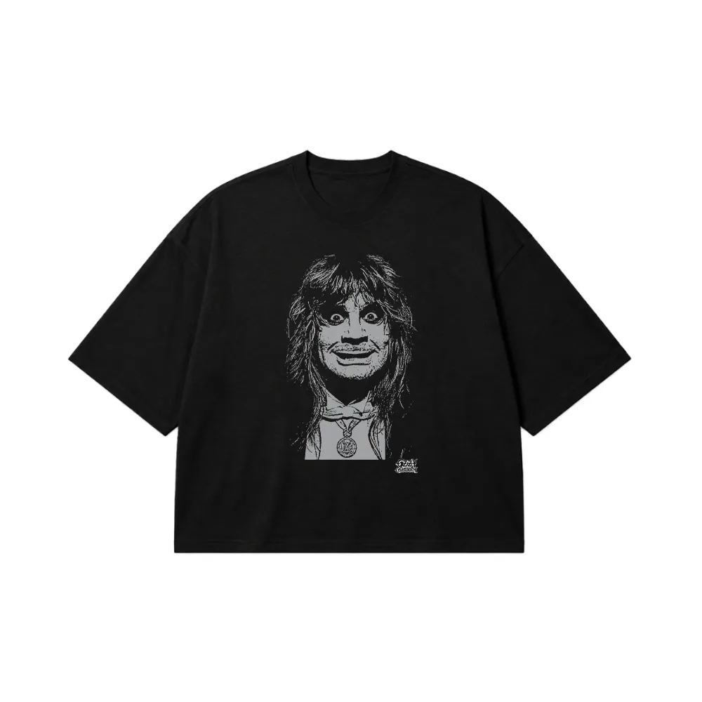 تیشرت باکسی آزی آزبورن طرح پرتره راک (Ozzy Osbourne) کد 30553