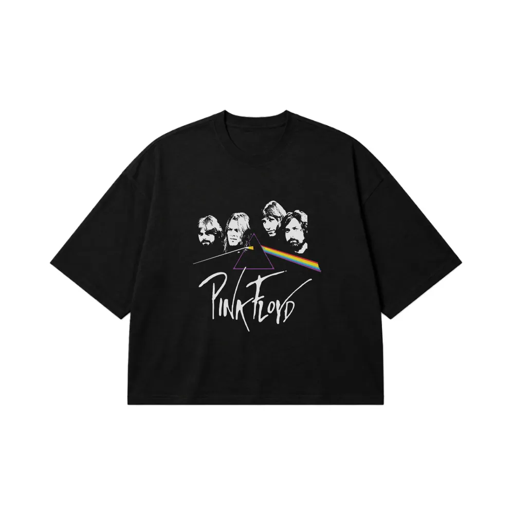 تیشرت باکسی پینک فلوید طرح Dark Side Of The Moon کد 30560