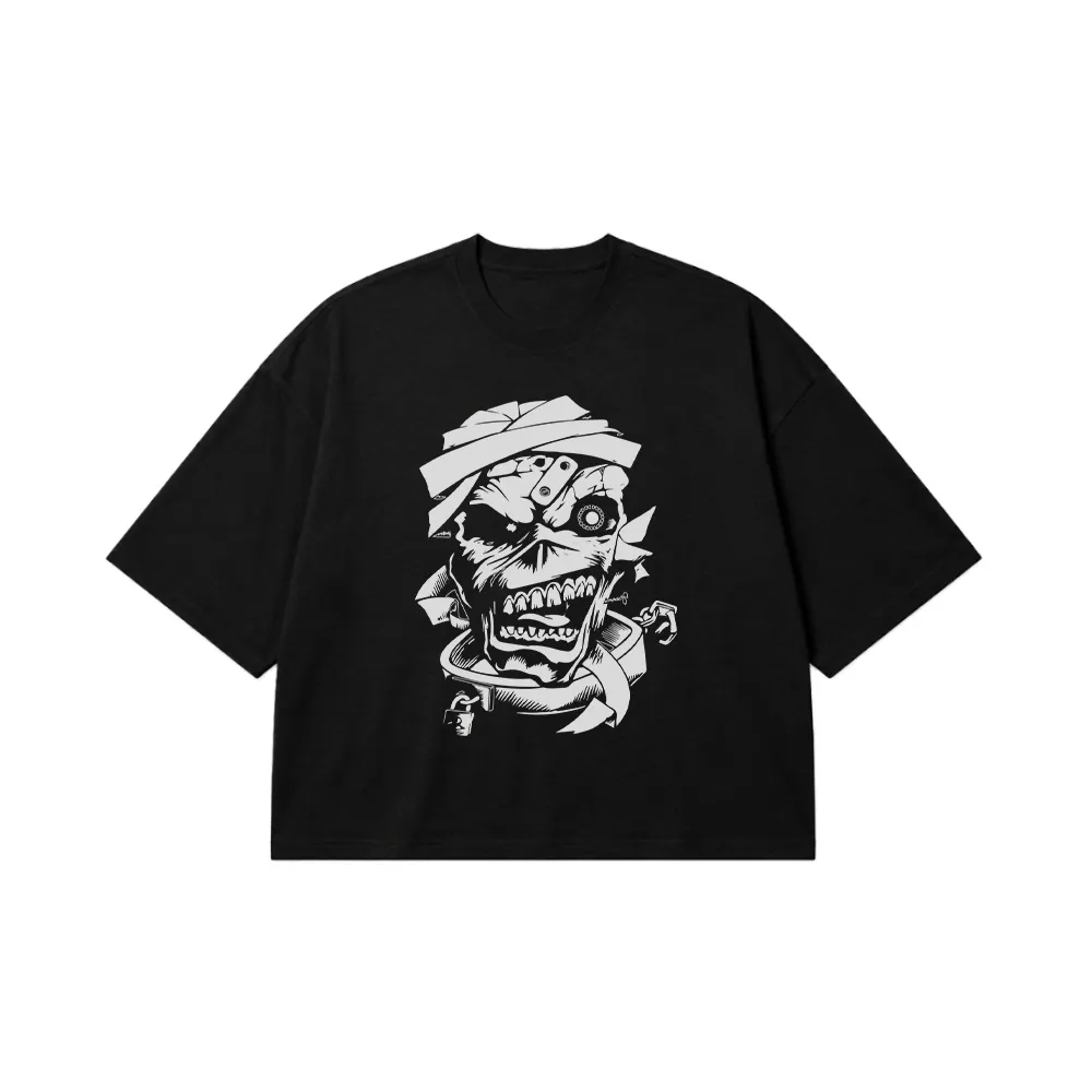 تیشرت باکسی آیرون میدن طرح ادی دارک (Iron Maiden Eddie) کد 30581