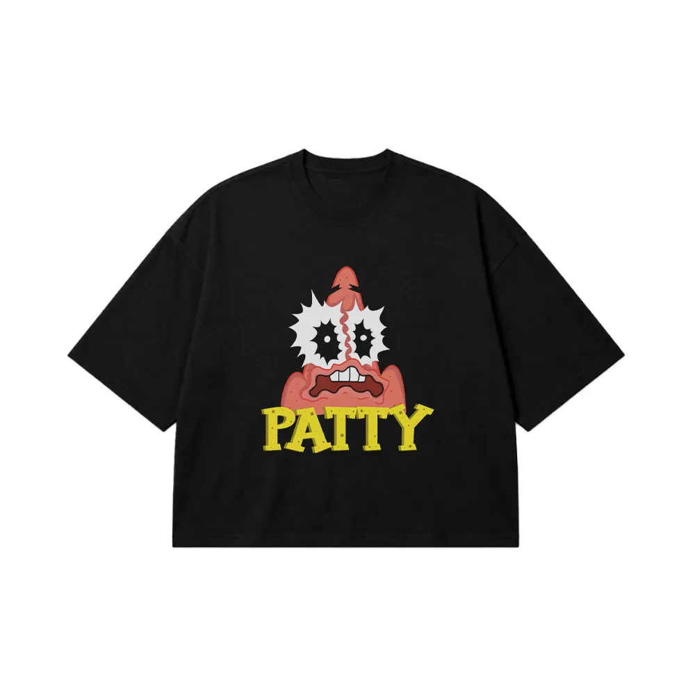 تیشرت باکسی پاتریک باب اسفنجی طرح Patty کد 30671