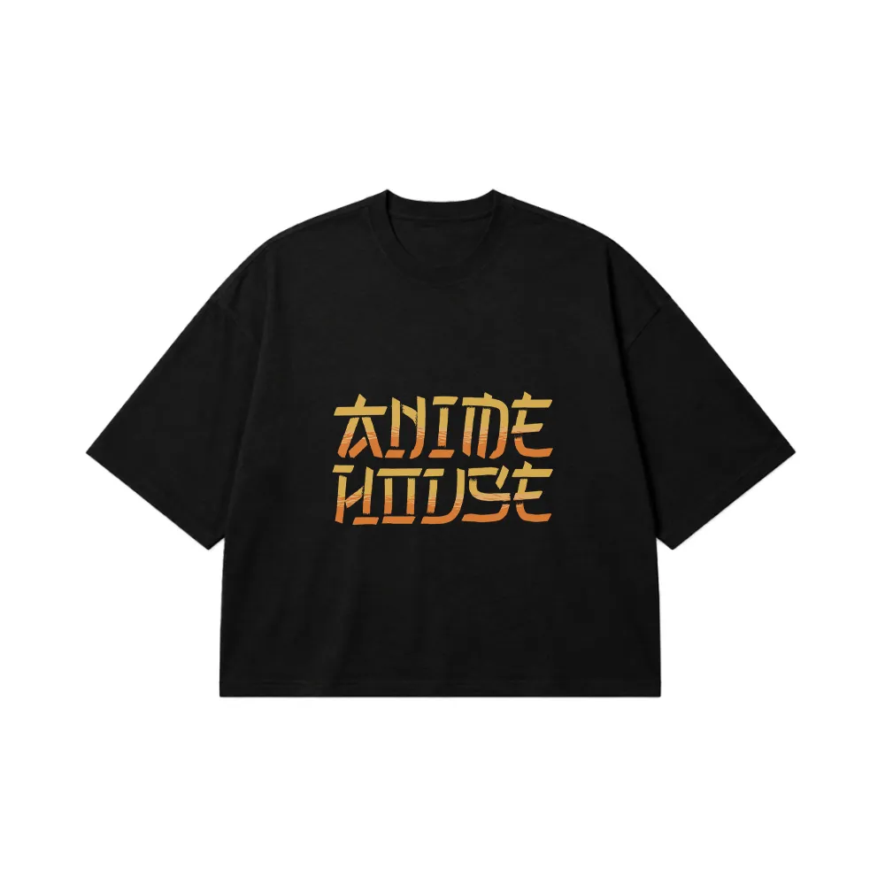 تیشرت باکسی تایپوگرافی Anime House کد 30742
