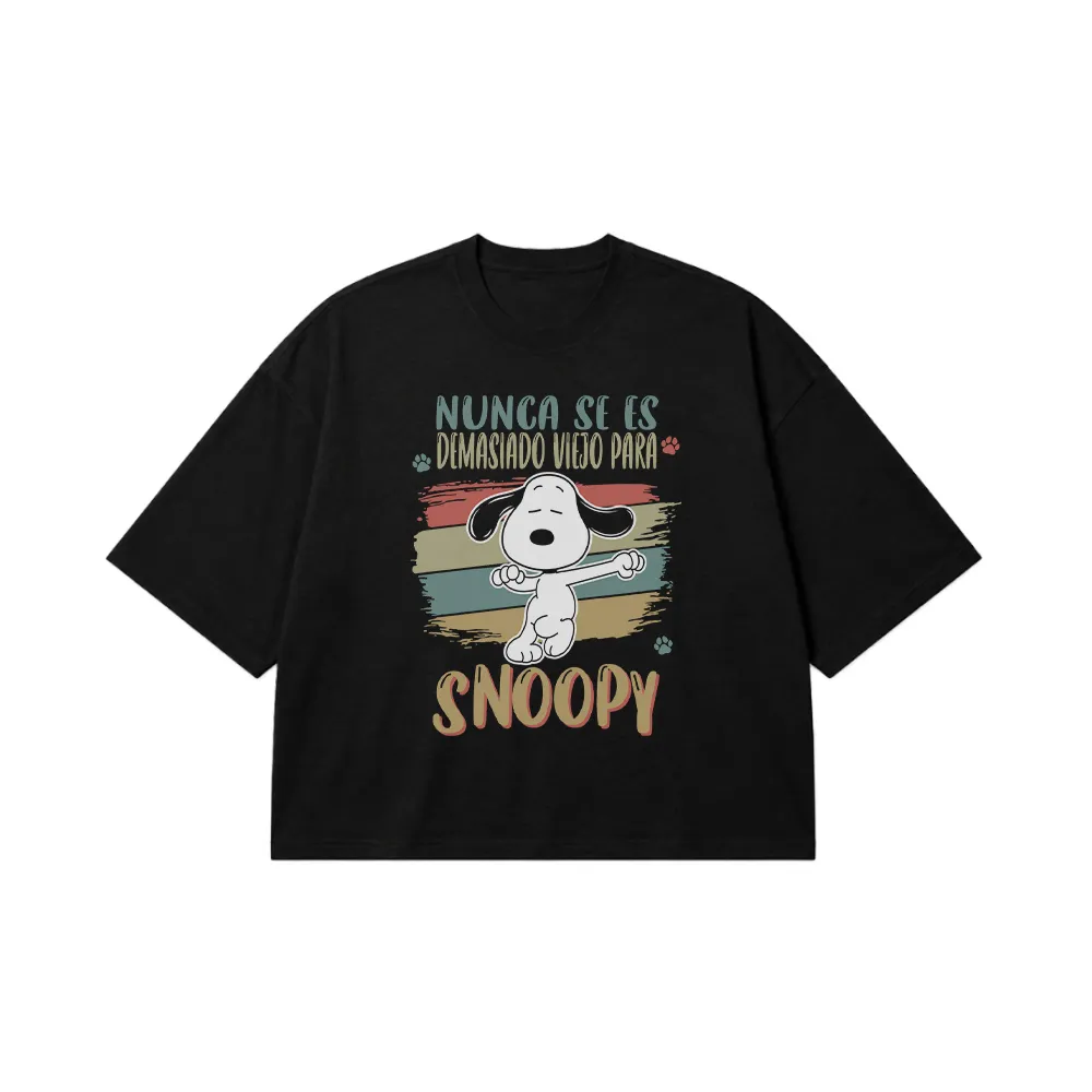 تیشرت باکسی اسنوپی طرح دب Snoopy کد 30888