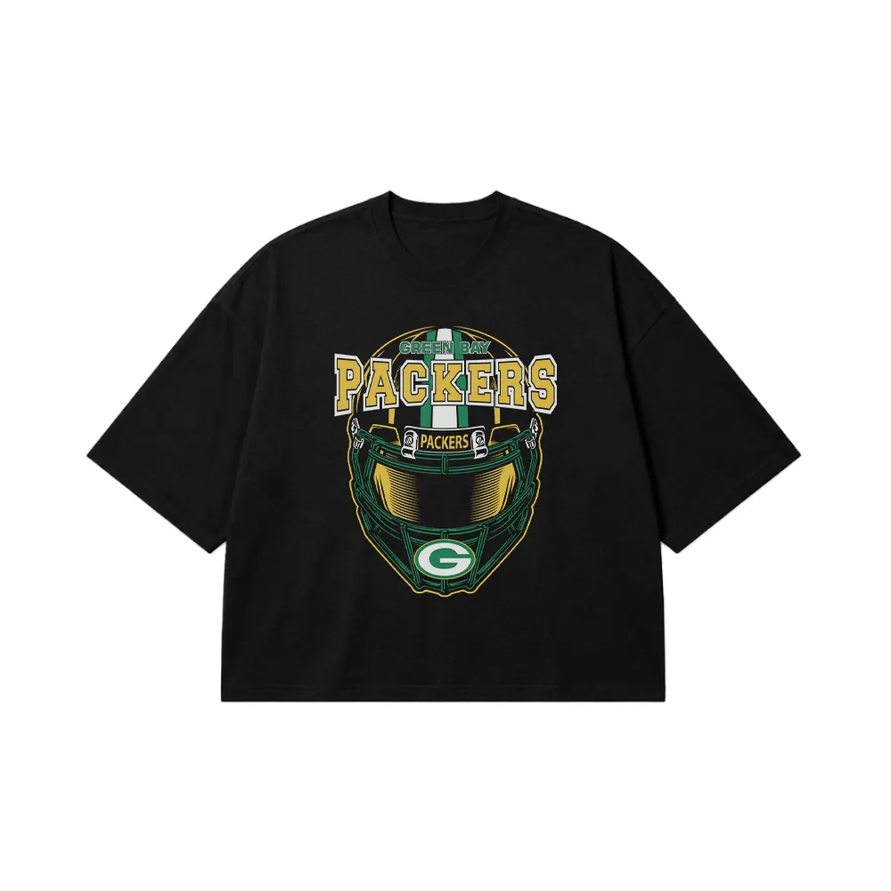 تیشرت باکسی فوتبال آمریکایی گرین‌بی پاکرز (Green Bay Packers) کد 30930