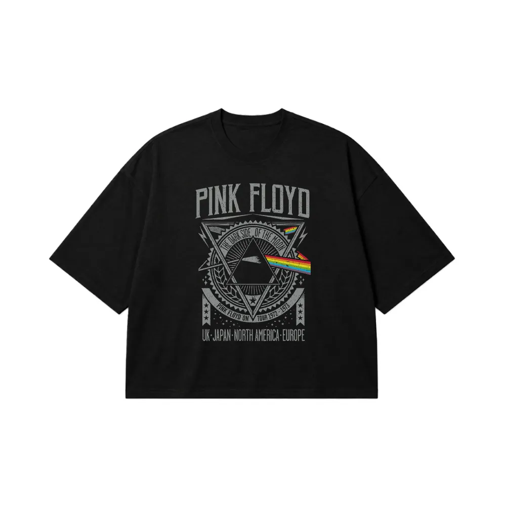 تیشرت باکسی پینک فلوید طرح Dark Side of the Moon کد 31101