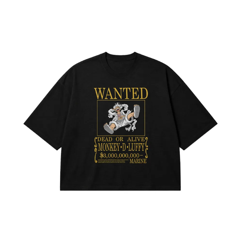 تیشرت باکسی انیمه وان پیس طرح پوستر لوفی (Monkey D. Luffy) کد 31515