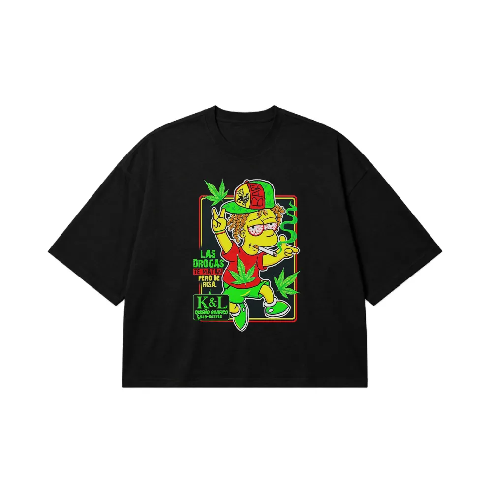 تیشرت باکسی سیمپسون‌ها طرح بارت (Bart Simpson) کد 31828