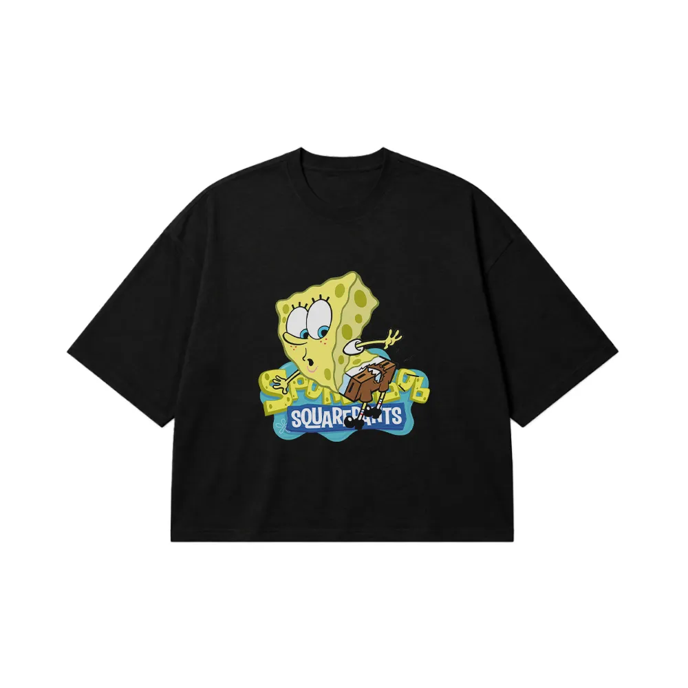 تیشرت باکسی باب اسفنجی طرح بستنی (SpongeBob) کد 31895