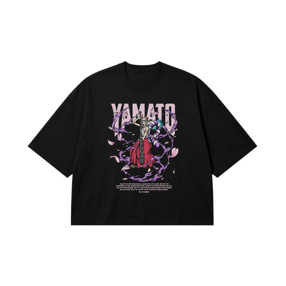 تیشرت باکسی انیمه وان پیس طرح یاماتو (Yamato) کد 31997