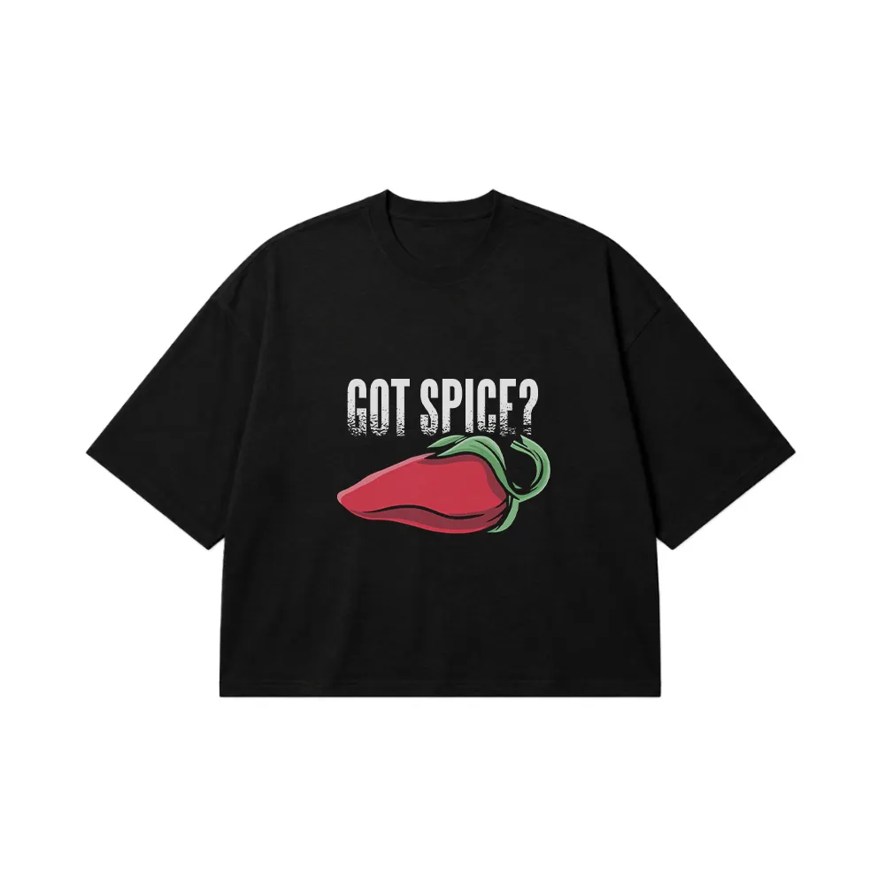 تیشرت باکسی فلفل قرمز طرح Got Spice کد 32358