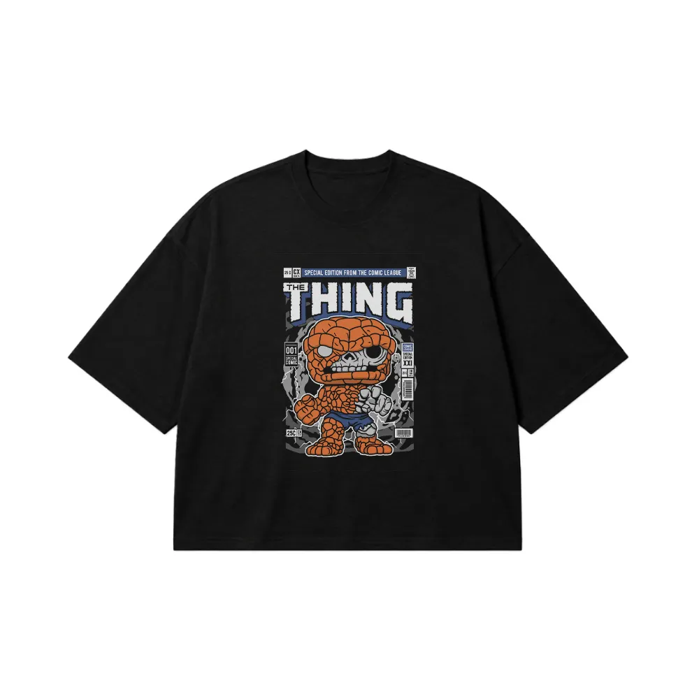 تیشرت باکسی مارول طرح تینگ کمیک (The Thing) کد 32496