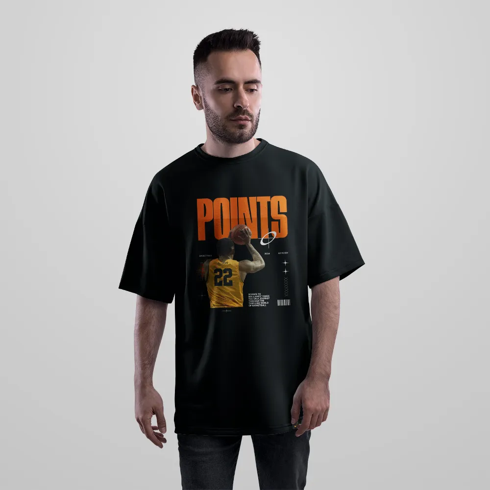تیشرت اورسایز بسکتبال طرح مجله Points کد 26069