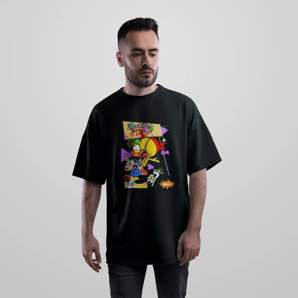 تیشرت اورسایز کارتون Rocko's Modern Life طرح رترو کد 26833