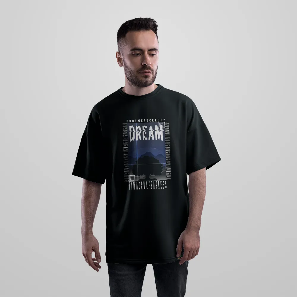 تیشرت اورسایز طرح Dream کد 28452