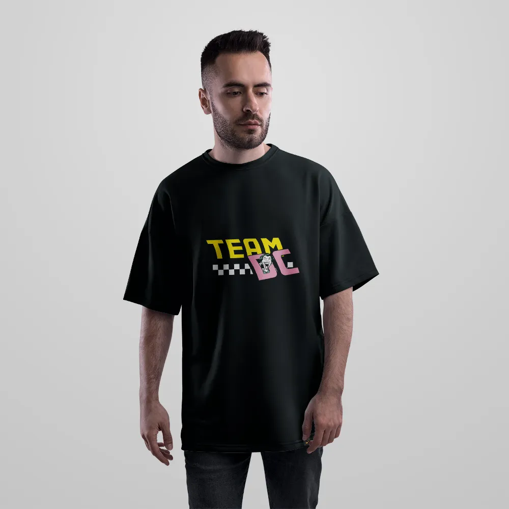 تیشرت اورسایز دی‌سی طرح تایپوگرافی Team DC کد 29248