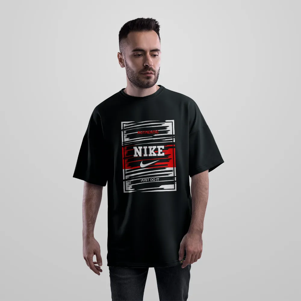 تیشرت اورسایز نایکی طرح Authentic Just Do It کد 30241