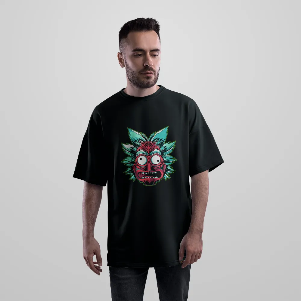 تیشرت اورسایز ریک اند مورتی طرح چهره ریک (Rick and Morty) کد 30826